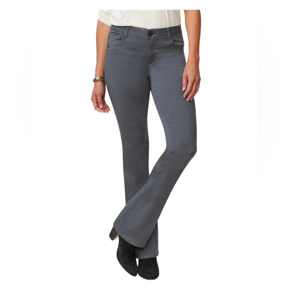 #46 Wit & Wisdom Shadow Gray High Rise Itty Bitty Boot Pants - Picture 9 of 9